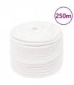 vidaXL Boat Rope Full White 12 mm 250 m Polypropylene