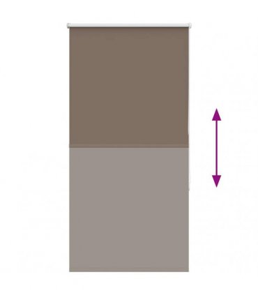 vidaXL Roller Blind Blackout Coffee 70x175 cm Fabric Width 65.7 cm Polyester