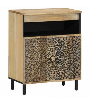 vidaXL Side Cabinet 60x33x75 cm Solid Wood Mango