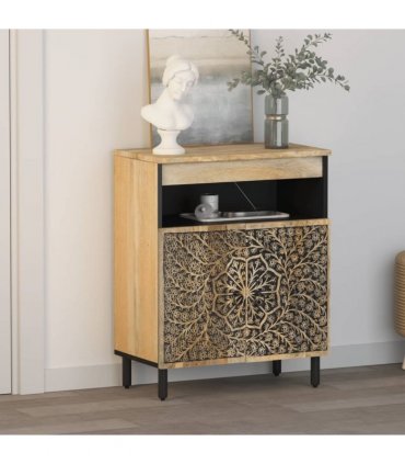 vidaXL Side Cabinet 60x33x75 cm Solid Wood Mango