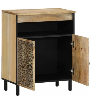 vidaXL Side Cabinet 60x33x75 cm Solid Wood Mango