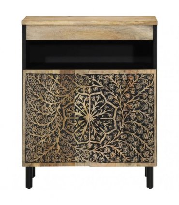 vidaXL Side Cabinet 60x33x75 cm Solid Wood Mango