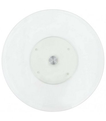 vidaXL Rotating Serving Plate Transparent 60 cm Tempered Glass