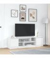 vidaXL TV Cabinet | White | Engineered wood | Large | TV Cabinet | Rectangular