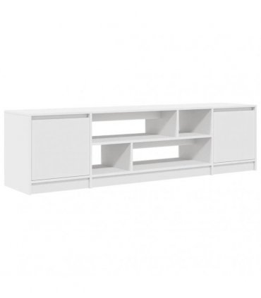 vidaXL TV Cabinet | White | Engineered wood | Large | TV Cabinet | Rectangular