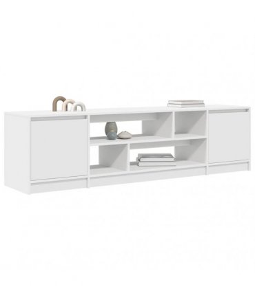 vidaXL TV Cabinet | White | Engineered wood | Large | TV Cabinet | Rectangular