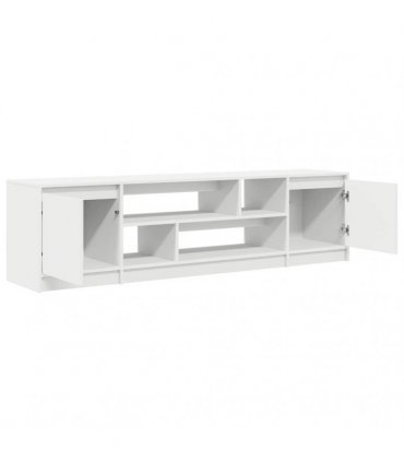 vidaXL TV Cabinet | White | Engineered wood | Large | TV Cabinet | Rectangular
