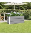 vidaXL Planter Light Grey 100 x 40 x 45 cm Steel
