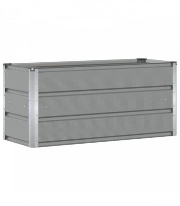 vidaXL Planter Light Grey 100 x 40 x 45 cm Steel