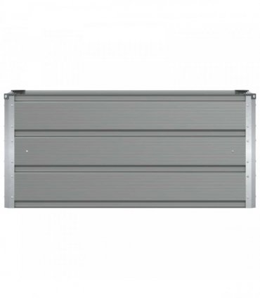 vidaXL Planter Light Grey 100 x 40 x 45 cm Steel