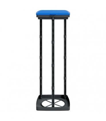 vidaXL Rubbish Bag Holders 2 pcs Black and Blue 120 L PP