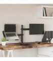vidaXL Monitor Mount Black Steel VESA 75/100 mm