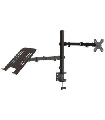 vidaXL Monitor Mount Black Steel VESA 75/100 mm