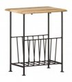 vidaXL Magazine Rack 40x30x50 cm Solid Mango Wood and Steel
