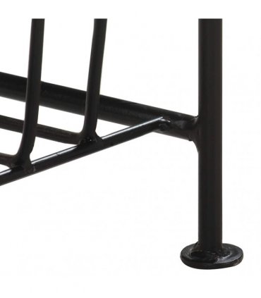 vidaXL Magazine Rack 40x30x50 cm Solid Mango Wood and Steel