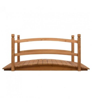 vidaXL Garden Bridge 140x60x60 cm Solid Firwood