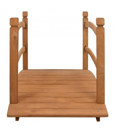 vidaXL Garden Bridge 140x60x60 cm Solid Firwood