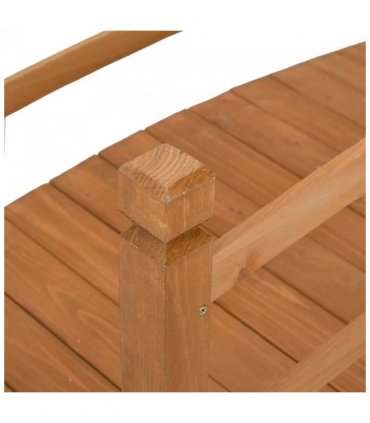 vidaXL Garden Bridge 140x60x60 cm Solid Firwood