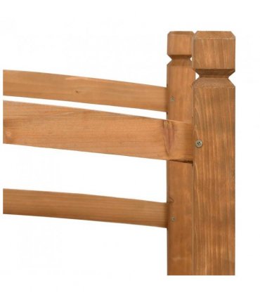 vidaXL Garden Bridge 140x60x60 cm Solid Firwood