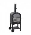 vidaXL Charcoal Fired Outdoor Pizza Oven with Fireclay Stone