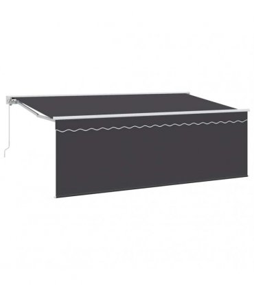 vidaXL Retractable Awning Cream 350 x 200 cm Polyester and Aluminium
