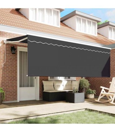 vidaXL Retractable Awning Cream 350 x 200 cm Polyester and Aluminium
