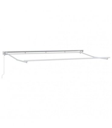 vidaXL Retractable Awning Cream 350 x 200 cm Polyester and Aluminium