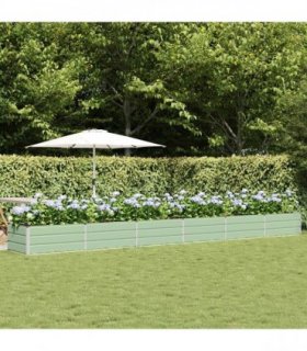 vidaXL Planter Green 600 x 80 x 45 cm Steel