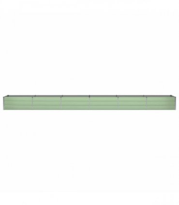 vidaXL Planter Green 600 x 80 x 45 cm Steel