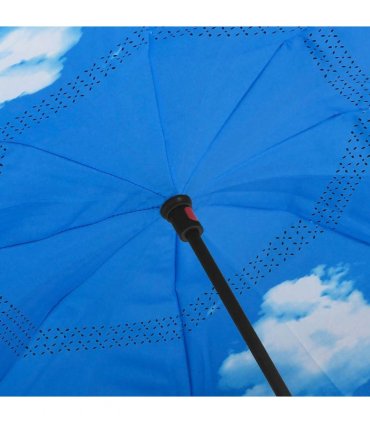 vidaXL Umbrella C-handle Black 108 cm