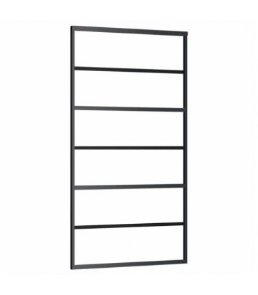 vidaXL Sliding Door with Hardware Set 102x205 cm ESG Glass&Aluminium