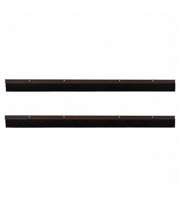 vidaXL Screw-on Door Brush Seals 2 pcs Brown 100 cm Aluminium Alloy