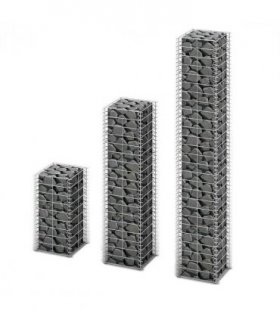 vidaXL 3 Piece Gabion Set Galvanised Wire