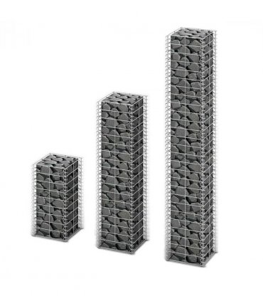 vidaXL 3 Piece Gabion Set Galvanised Wire