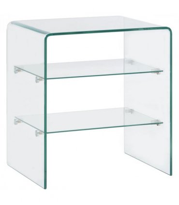 vidaXL Coffee Table 50x40x56 cm Tempered Glass