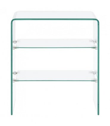 vidaXL Coffee Table 50x40x56 cm Tempered Glass