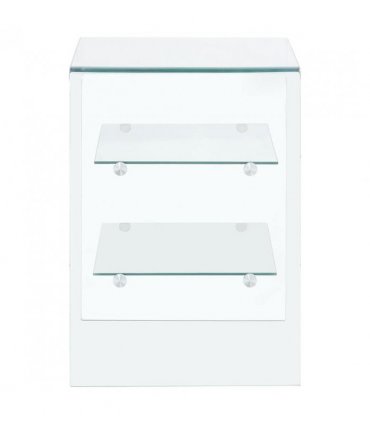 vidaXL Coffee Table 50x40x56 cm Tempered Glass