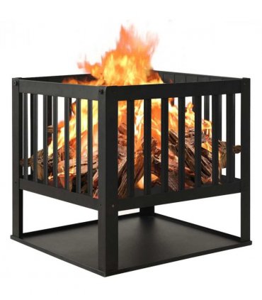 vidaXL Fire Pit 40x40x40 cm Steel