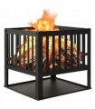 vidaXL Fire Pit 40x40x40 cm Steel