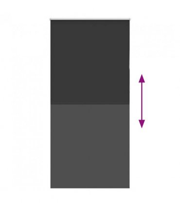 vidaXL Roller Blind Blackout Black 90x210 cm Fabric Width 85.7 cm Polyester