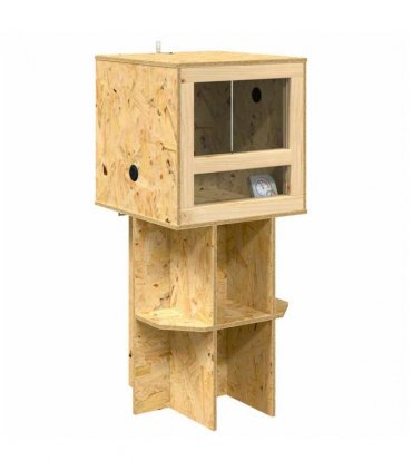 vidaXL Terrarium Brown 40 x 40 x 90 cm OSB