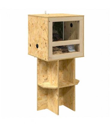 vidaXL Terrarium Brown 40 x 40 x 90 cm OSB