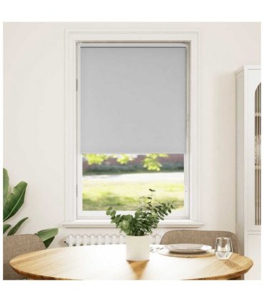 vidaXL Roller Blind Blackout Light Grey 80x150 cm Fabric Width 75.7 cm Polyester