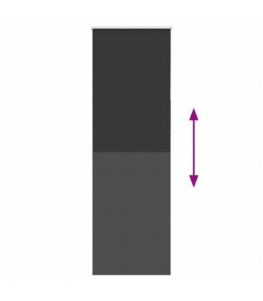 vidaXL Roller Blind Blackout Black 85x230 cm Fabric Width 80.7 cm Polyester