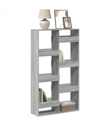 vidaXL Bookcase Grey Sonoma 100x33x175 cm Engineered Wood