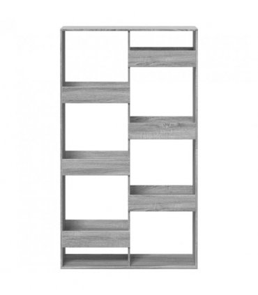 vidaXL Bookcase Grey Sonoma 100x33x175 cm Engineered Wood