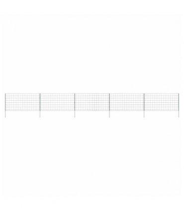 vidaXL Pond Fence Set 5 pcs Green 100 x 50 cm Steel
