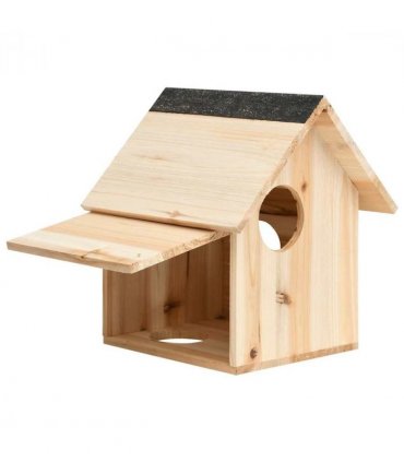 vidaXL Squirrel House Solid Firwood 26x25x29 cm