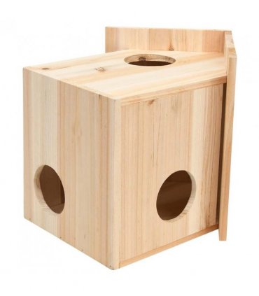 vidaXL Squirrel House Solid Firwood 26x25x29 cm