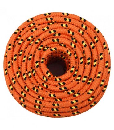 vidaXL Boat Rope Orange 12 mm 50 m Polypropylene